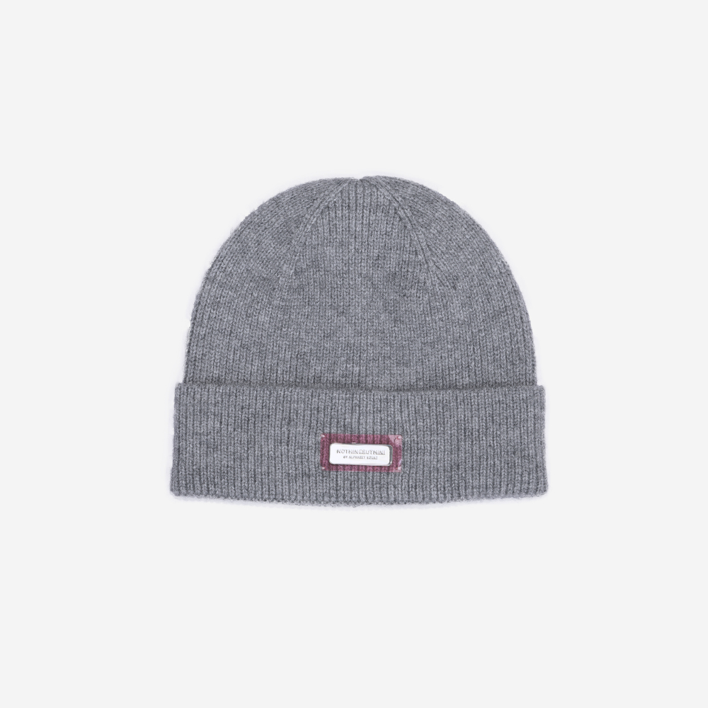 NBM metal logo threaded beanie hat (Blue)