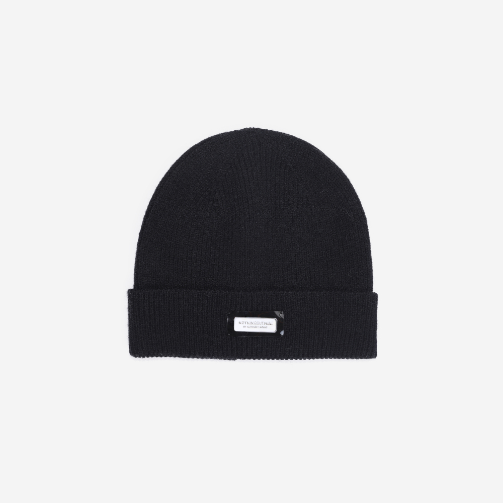 NBM metal logo threaded beanie hat (Blue)