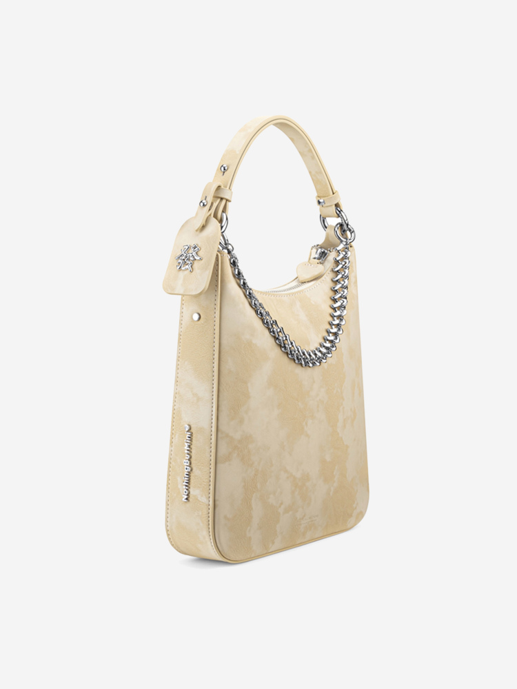 NBM 2024 "MAKE ME RICH" Cowhide Shoulder Bag (Mahjong Green）