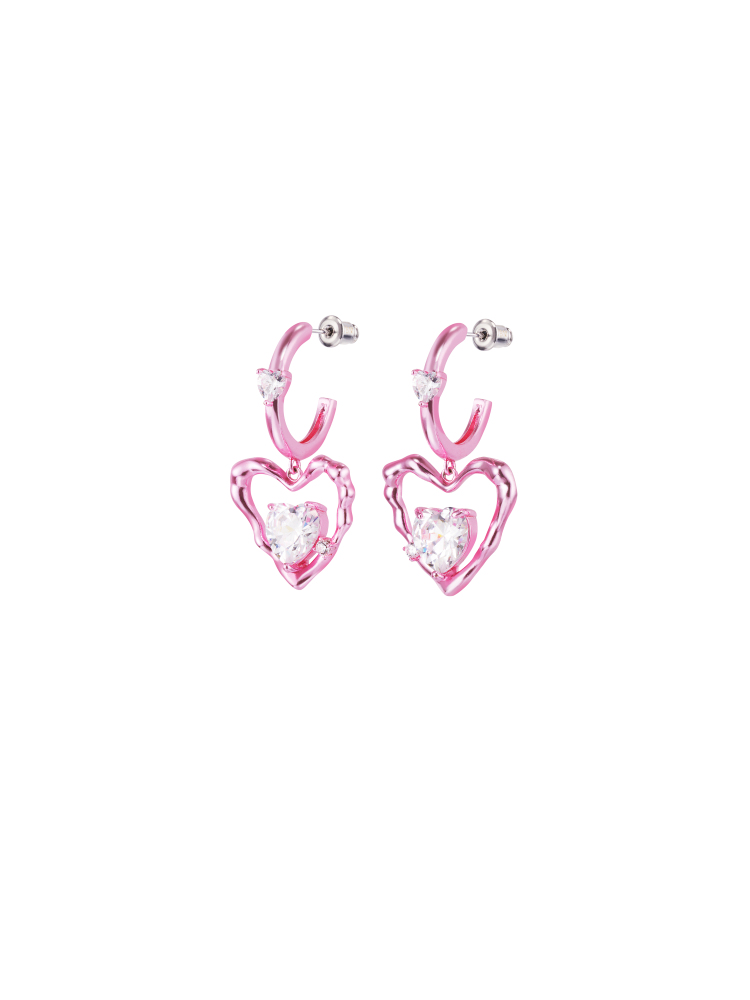 NBM 2024 Love Lava Earrings（Crystal Clear）