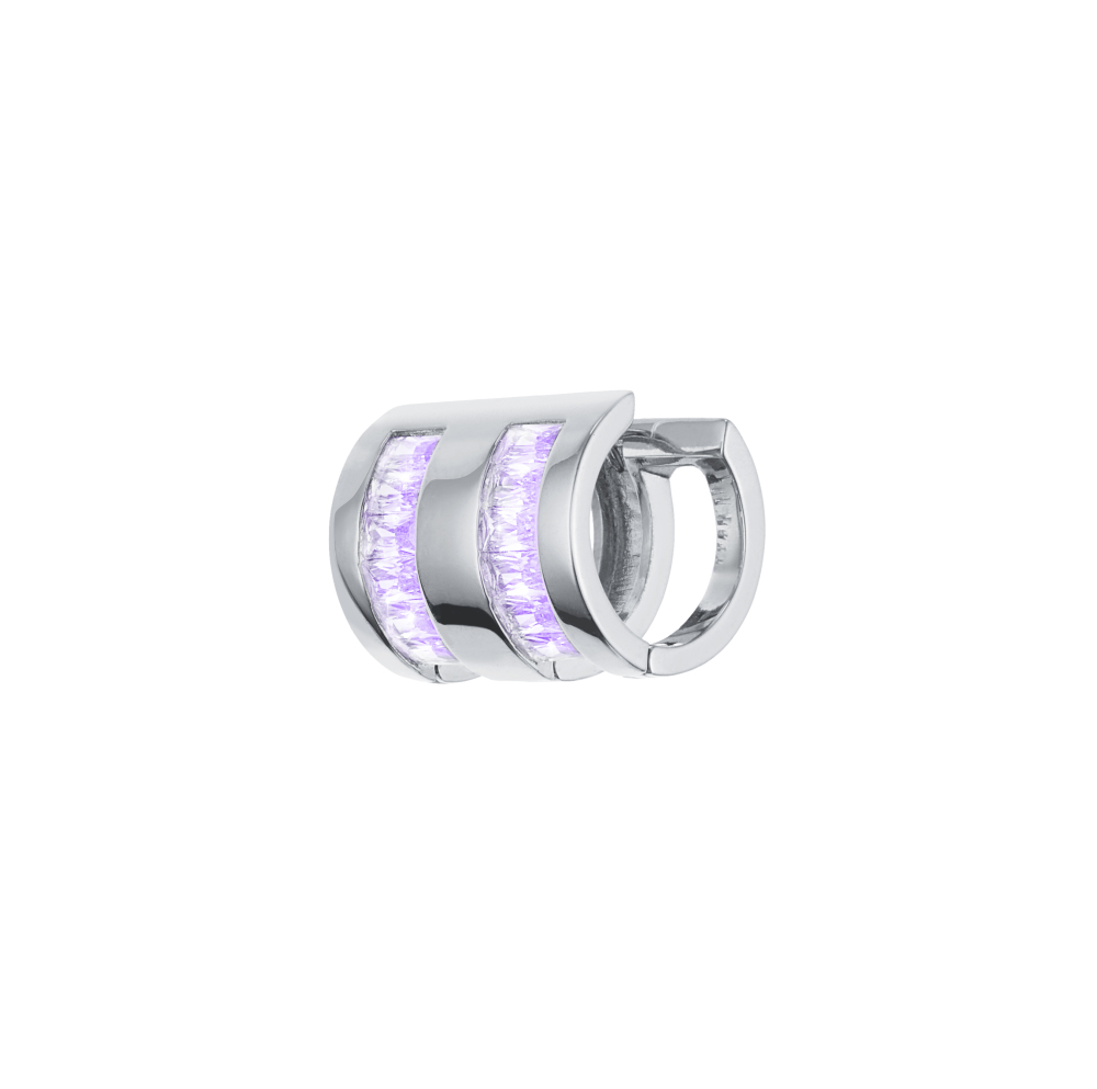 Inlaid Zircon Earrings（Light Yellow)