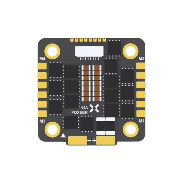 Foxeer Reaper F4 128K 65A BLHELI32 4in1 Brushless ESC 3-8S DSHOT1200 for Flight Controller Stack RC FPV Racing Drone