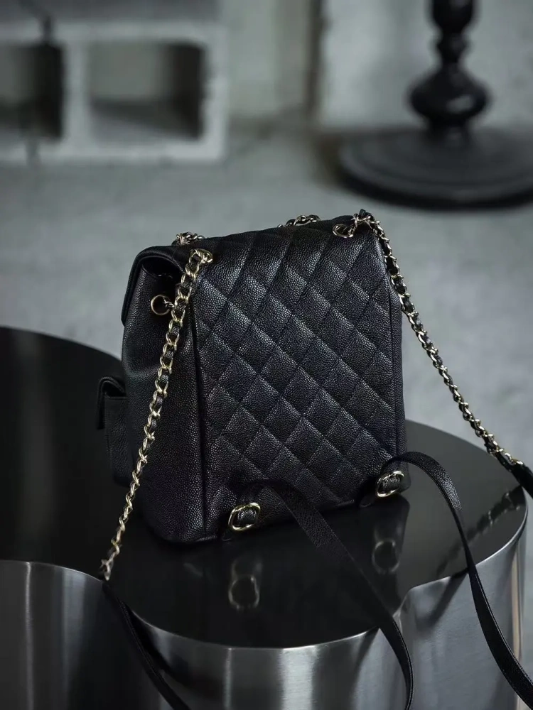 Chanel Duma 23P Small Backpack Black