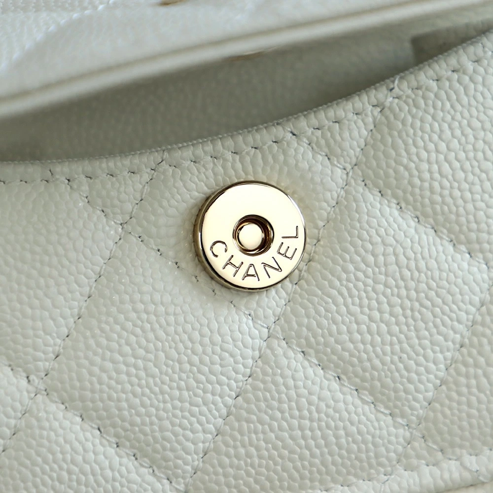Chanel Mini School Bag White