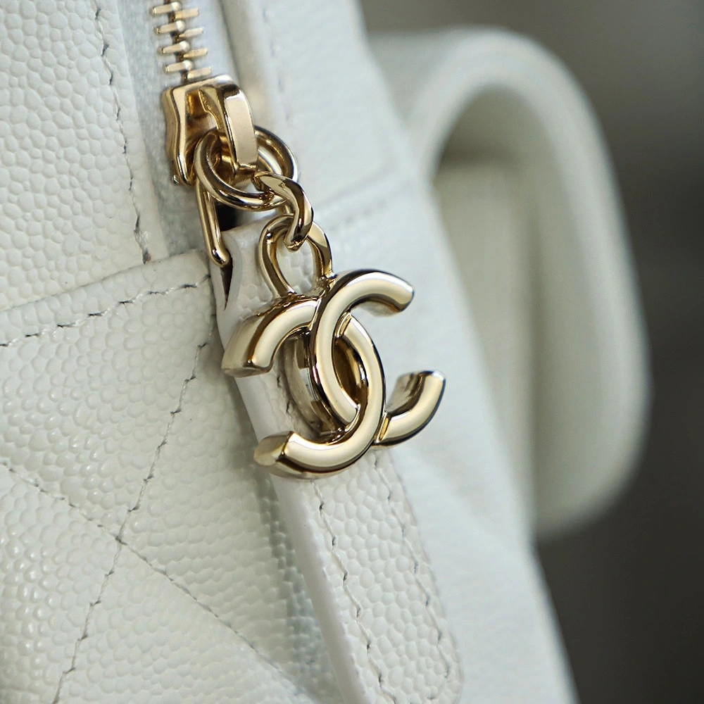 Chanel Mini School Bag White