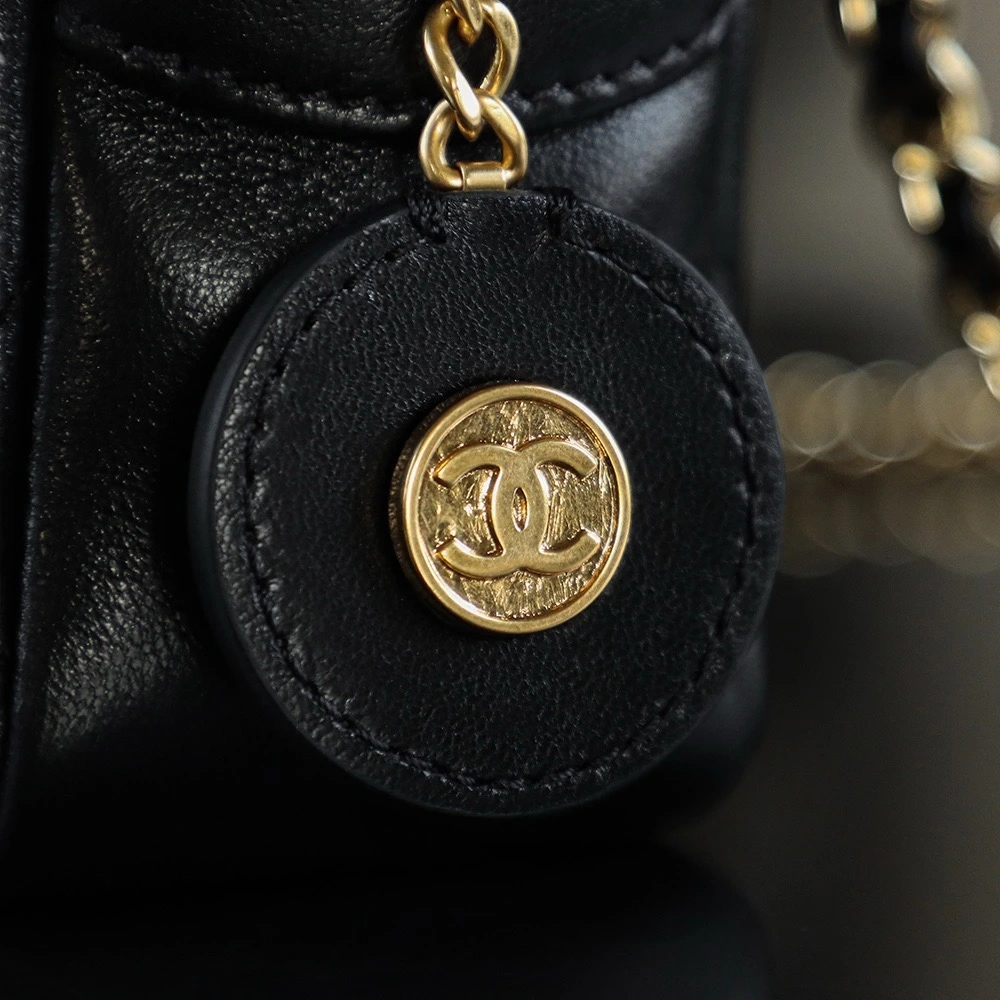 Chanel 24K Gold Coin Camera Bag Small