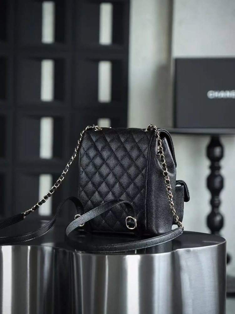 Chanel Duma 23P Small Backpack Black