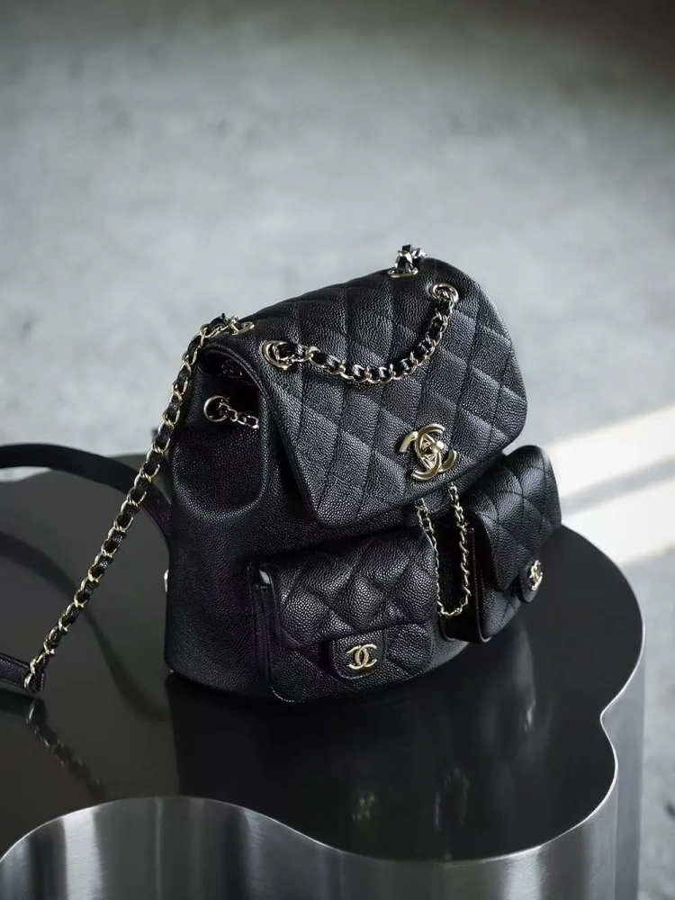 Chanel Duma 23P Small Backpack Black