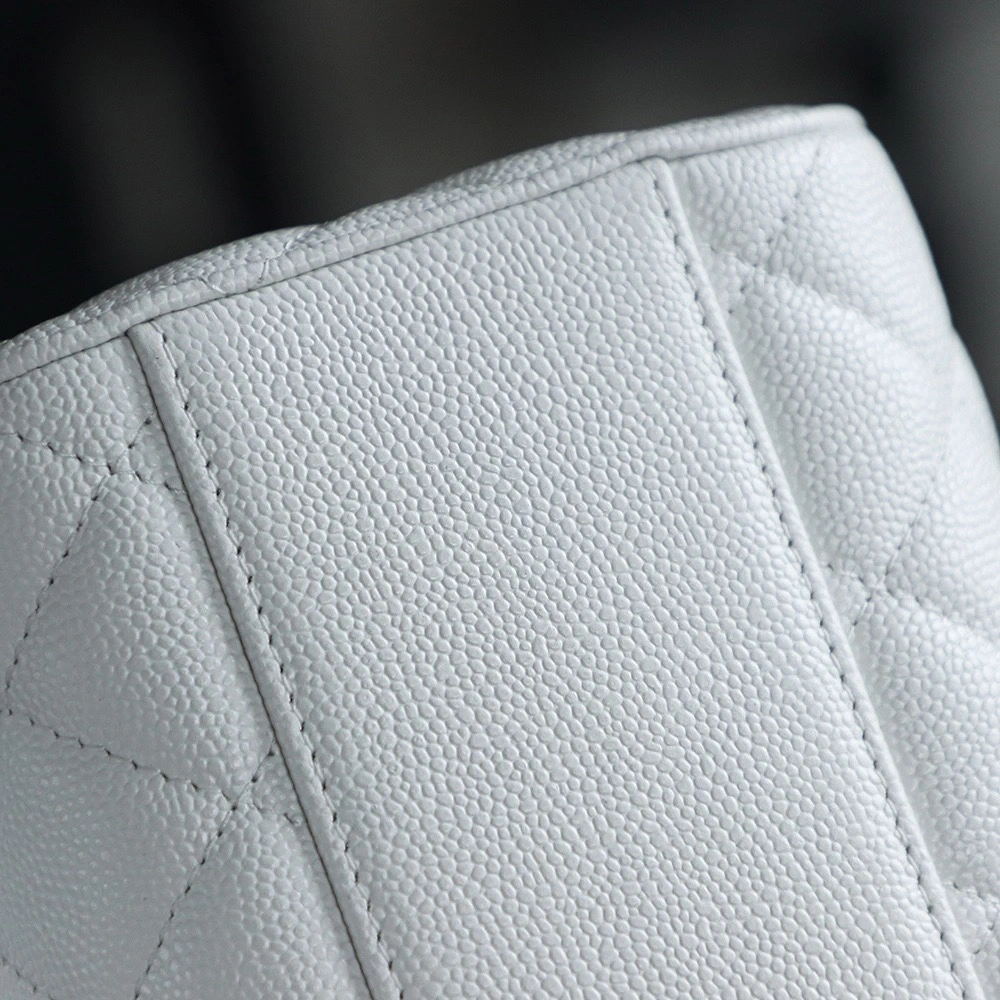 Chanel 25P Mini Bowling Bag White