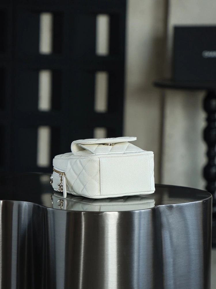 Chanel Mini School Bag White