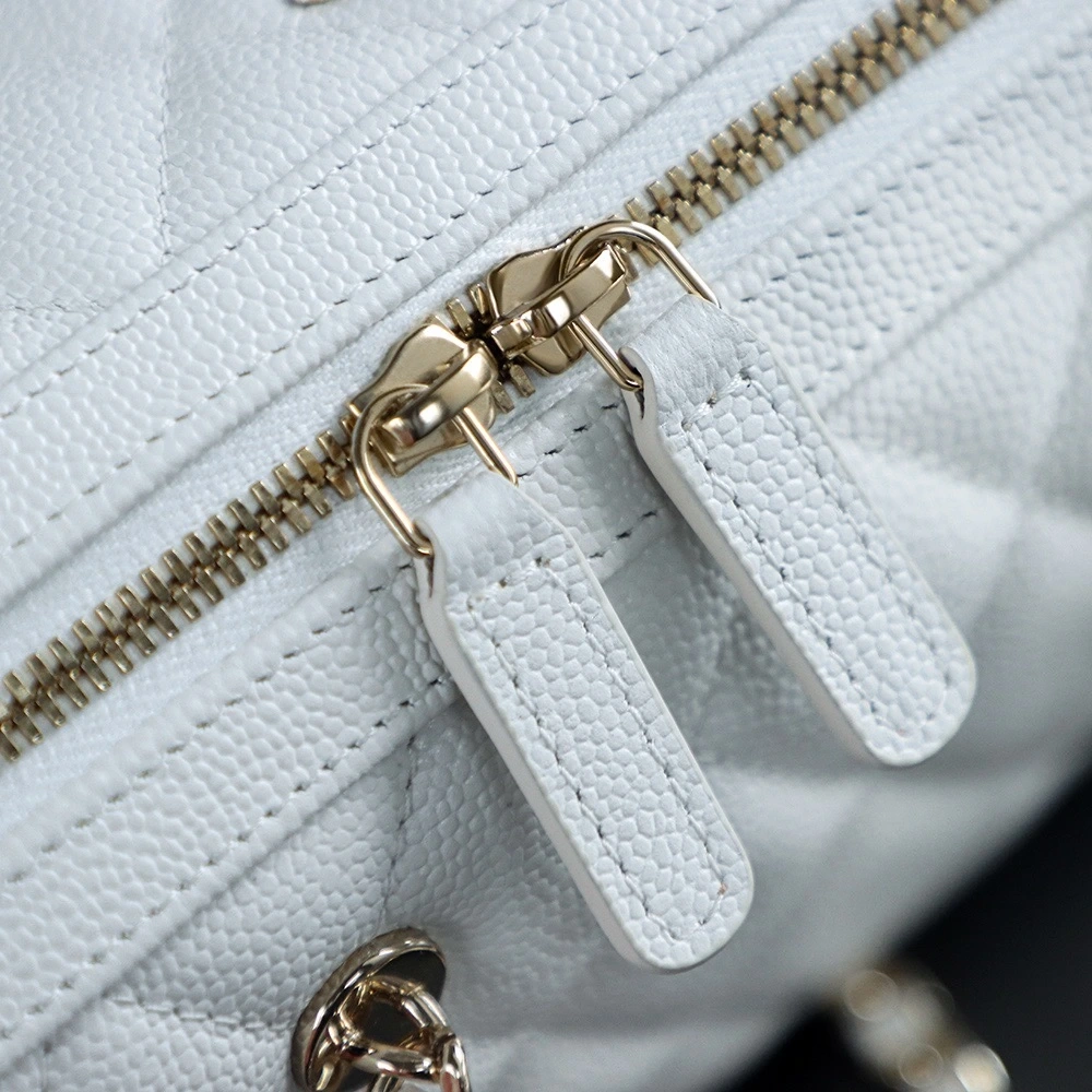 Chanel 25P Mini Bowling Bag White