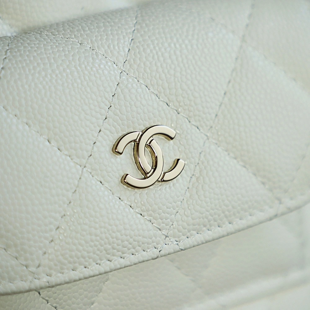 Chanel Mini School Bag White