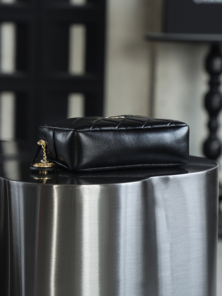 CHANEL  24K gold coin camera bag small