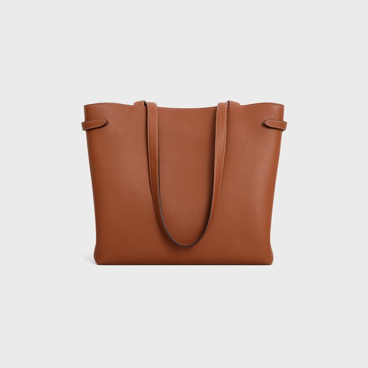 CELINE MEDIUM CABAS ANAÏS CUIR TRIOMPHE IN GRAINED CALFSKIN 121733ENY.04LU (54*29.5*15cm)