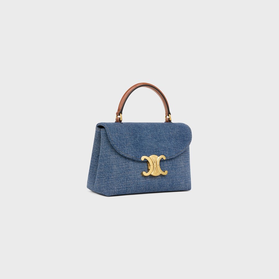 CELINE TEEN NINO BAG IN DENIM 118112GFF.05DT (20.5*13*8cm)