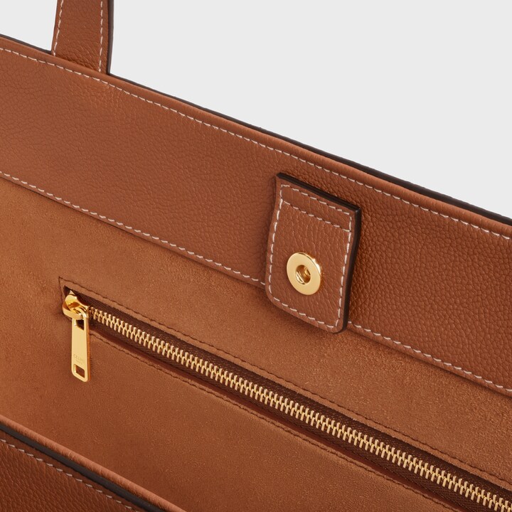 CELINE MEDIUM CABAS ANAÏS CUIR TRIOMPHE IN GRAINED CALFSKIN 121733ENY.04LU (54*29.5*15cm)