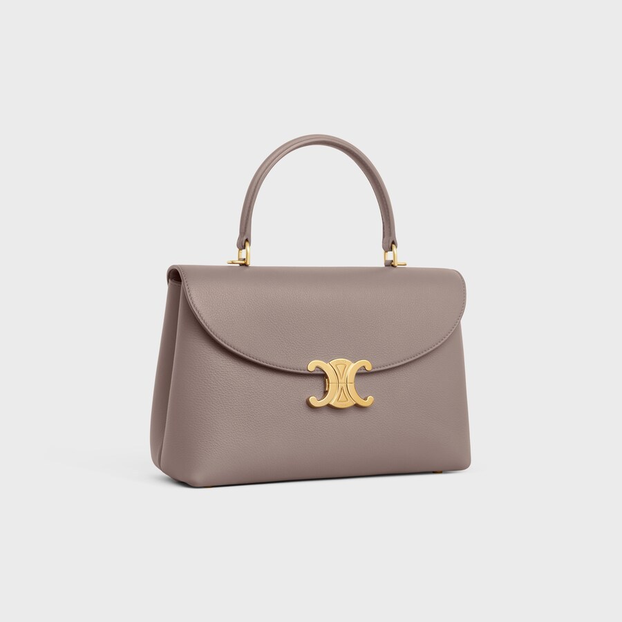 CELINE MEDIUM NINO BAG IN SUPPLE GRAINED CALFSKIN 117523FXK.10BL(25*17.5*10cm)