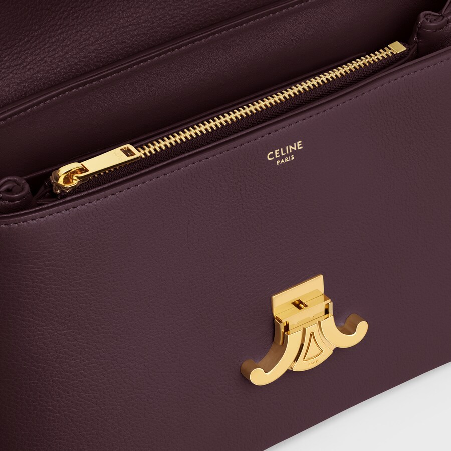 CELINE MEDIUM NINO BAG IN SUPPLE GRAINED CALFSKIN 117523FXK.28DG(25*17.5*10cm)