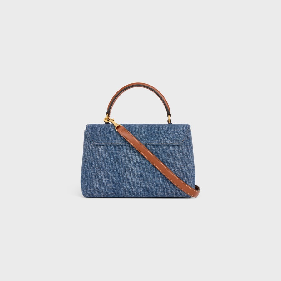 CELINE TEEN NINO BAG IN DENIM 118112GFF.05DT (20.5*13*8cm)