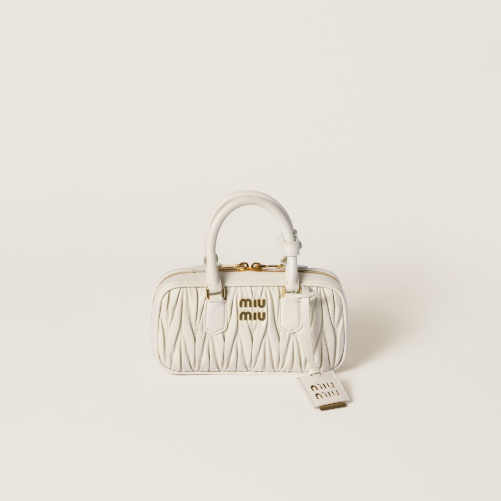 Arcadie matelassé nappa leather bag