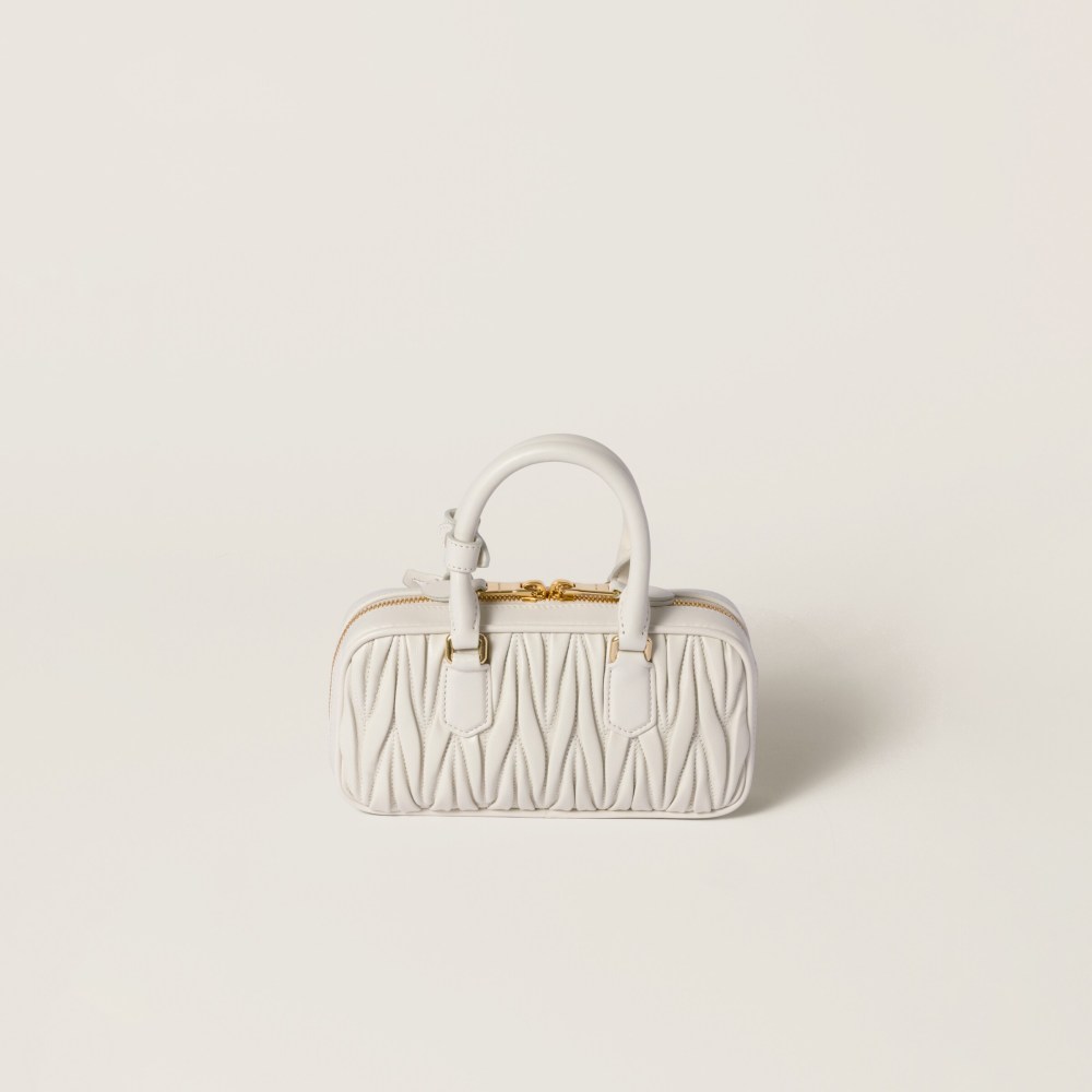 Arcadie matelassé nappa leather bag