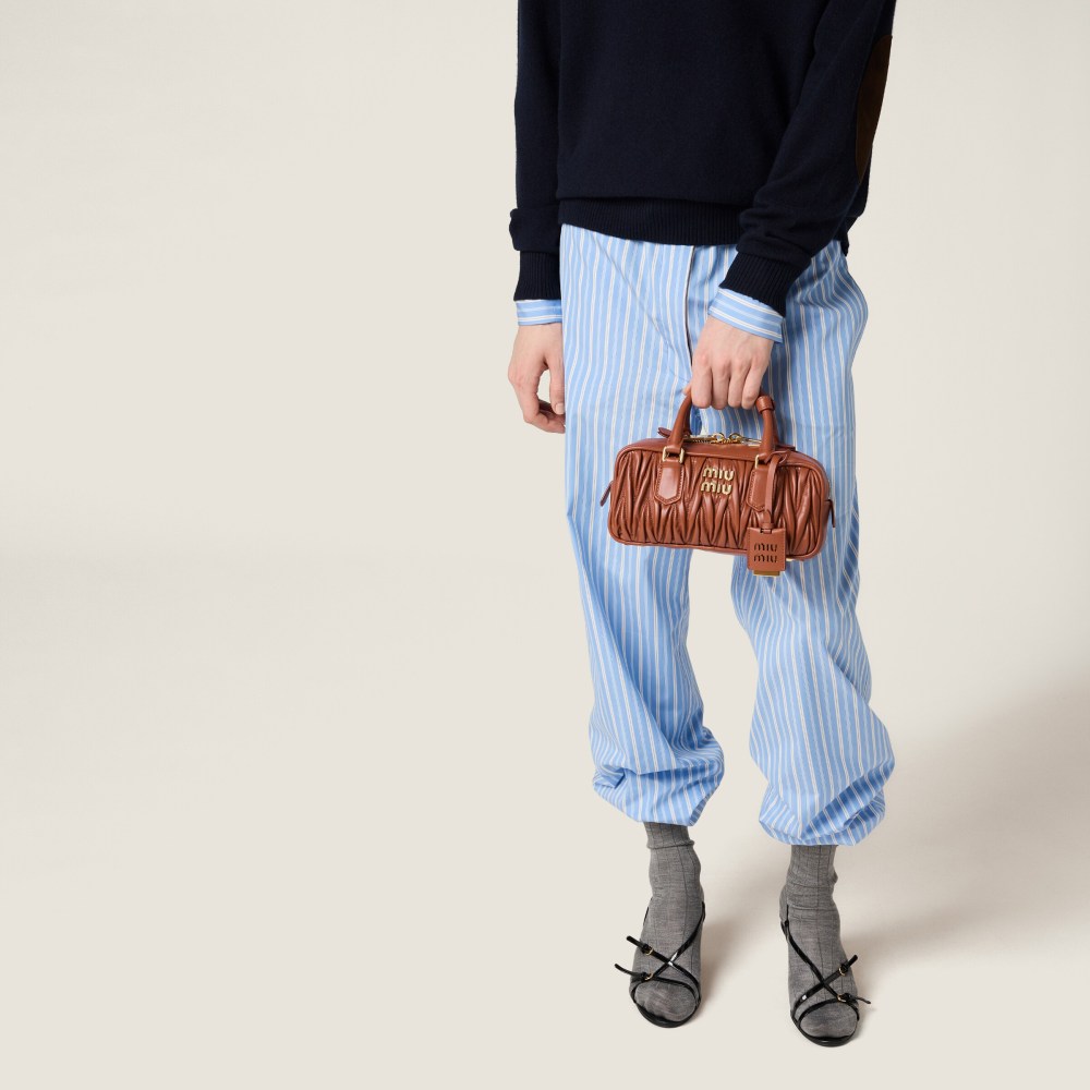 Arcadie matelassé nappa leather bag