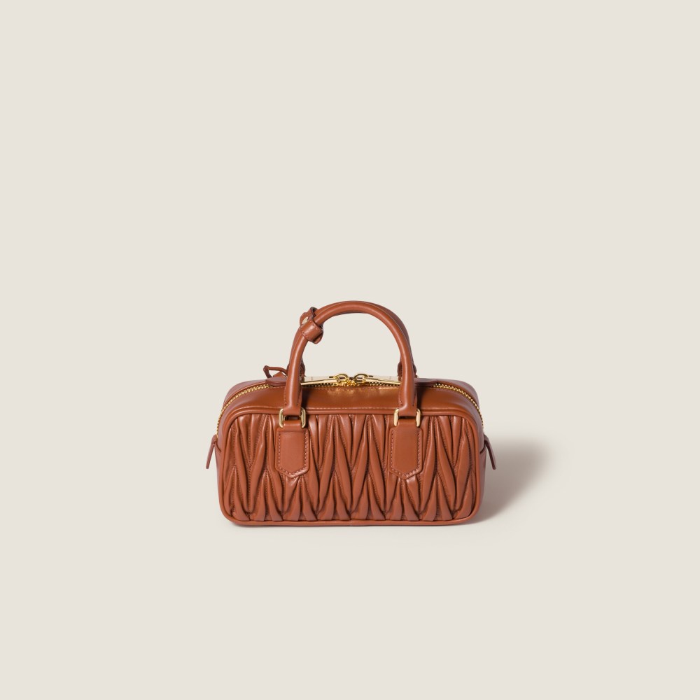 Arcadie matelassé nappa leather bag
