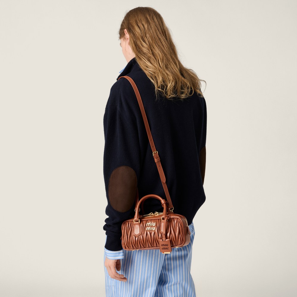 Arcadie matelassé nappa leather bag