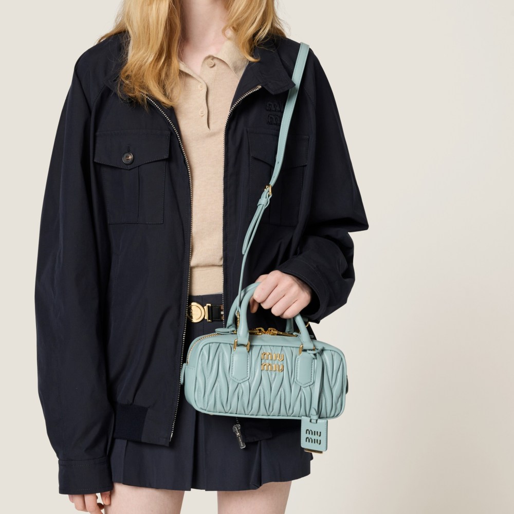 Arcadie matelassé nappa leather bag