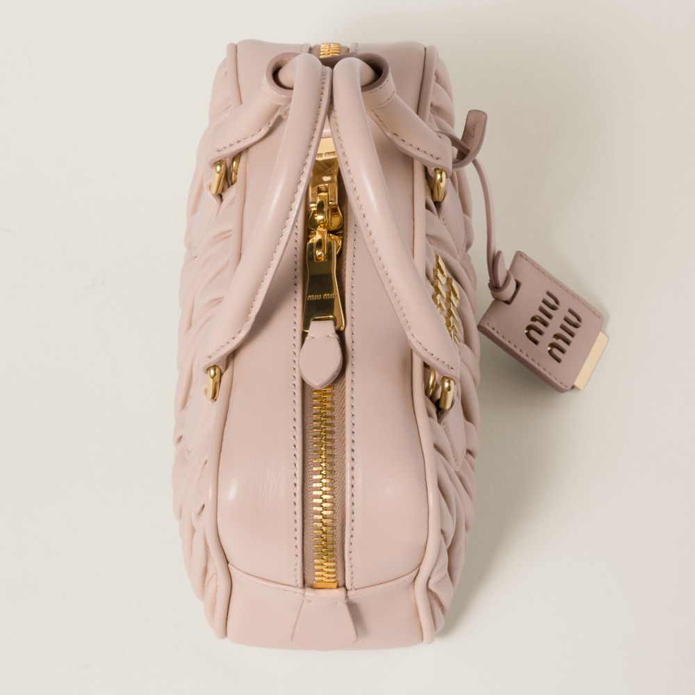 Arcadie matelassé nappa leather bag