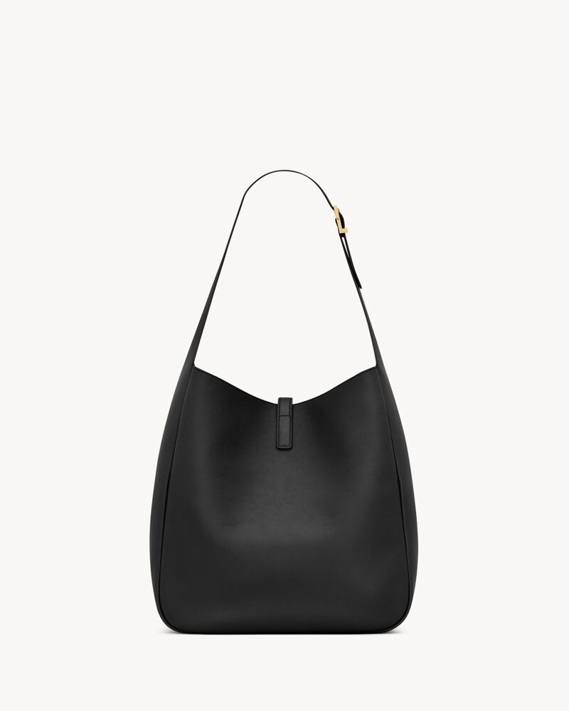 YSL LE 5 À 7 large grained leather soft handbag