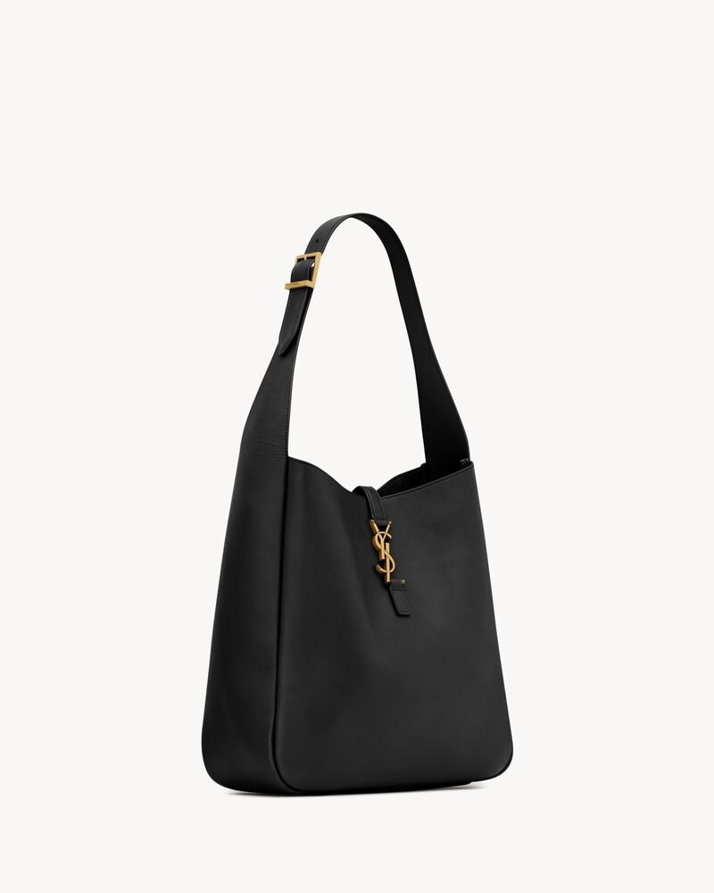 YSL LE 5 À 7 large grained leather soft handbag