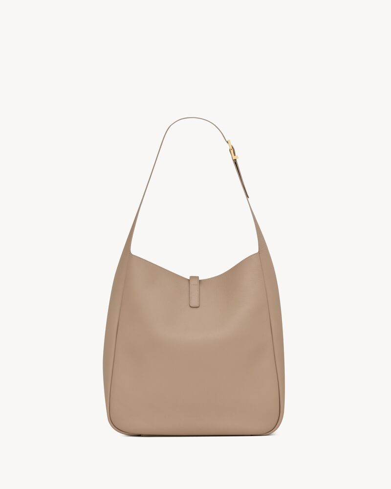 YSL LE 5 À 7 large grained leather soft handbag