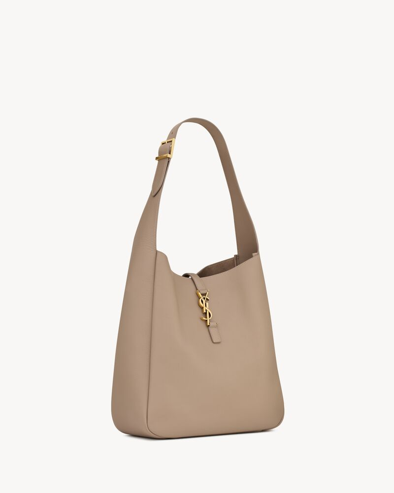 YSL LE 5 À 7 large grained leather soft handbag
