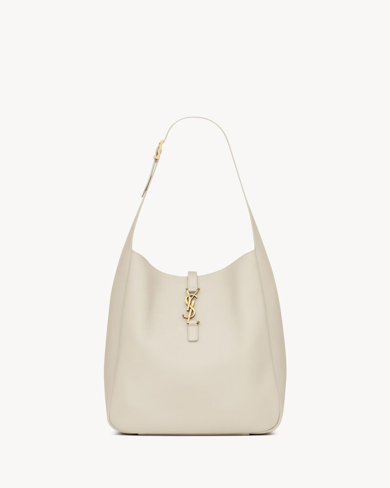 YSL LE 5 À 7 large grained leather soft handbag