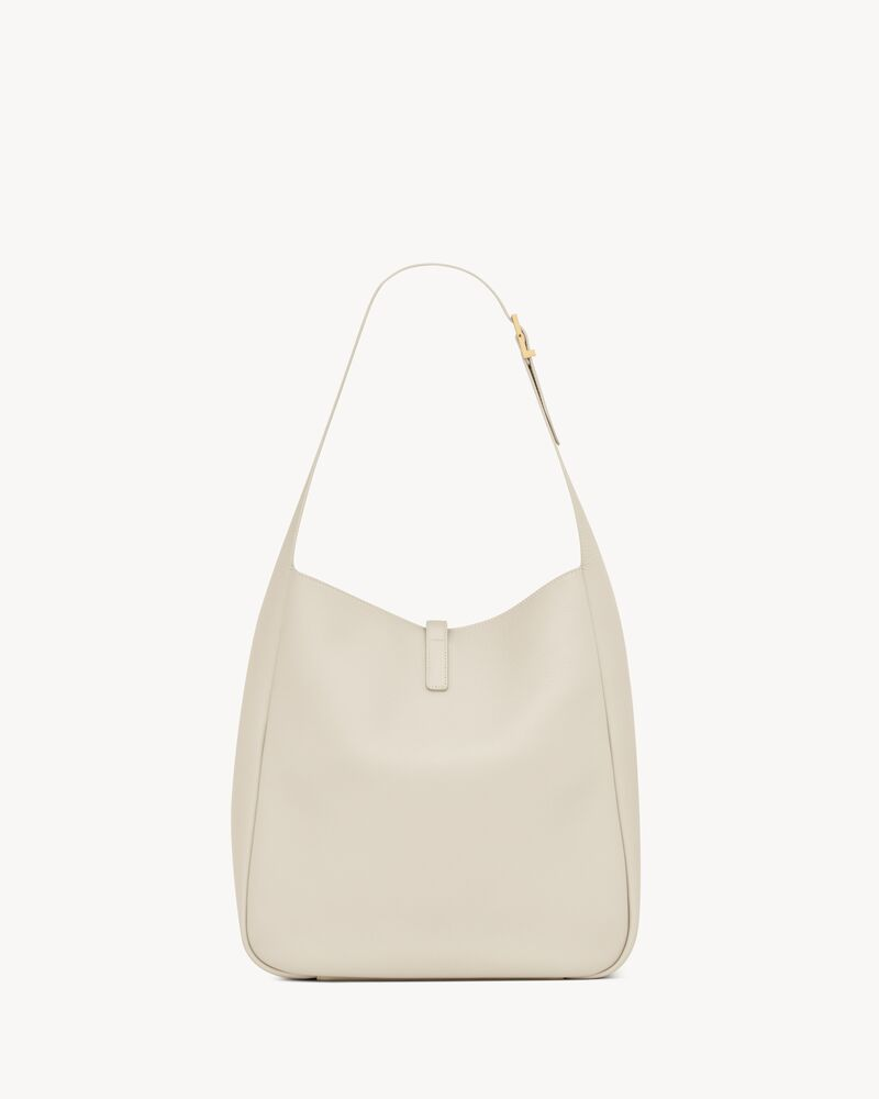 YSL LE 5 À 7 large grained leather soft handbag