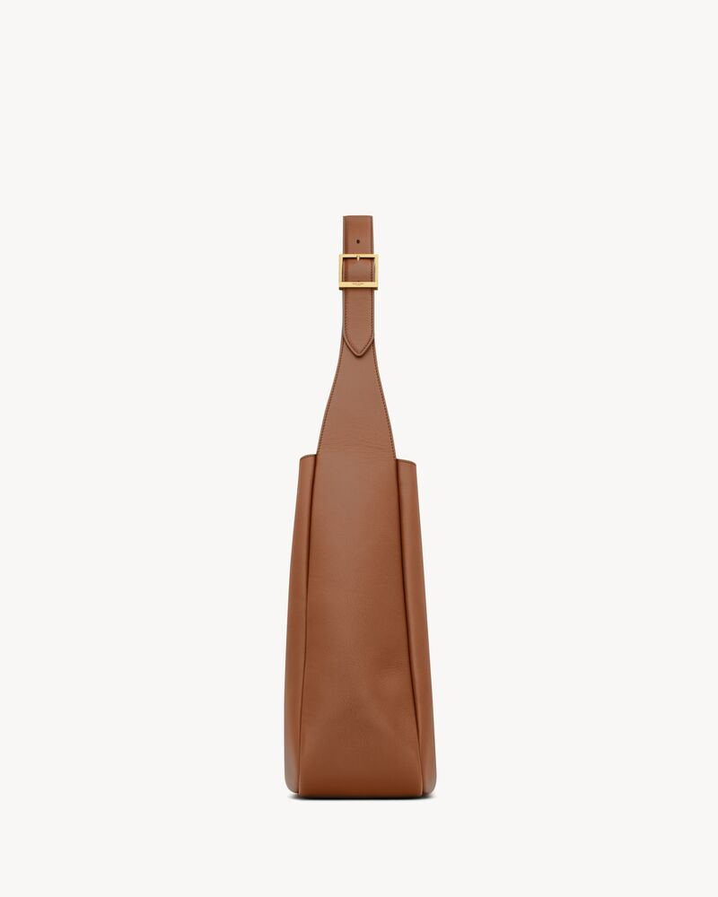YSL LE 5 À 7 large grained leather soft handbag