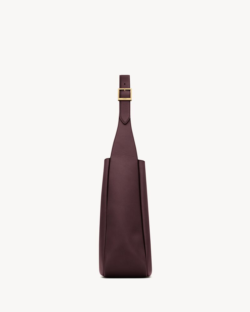 YSL LE 5 À 7 large grained leather soft handbag