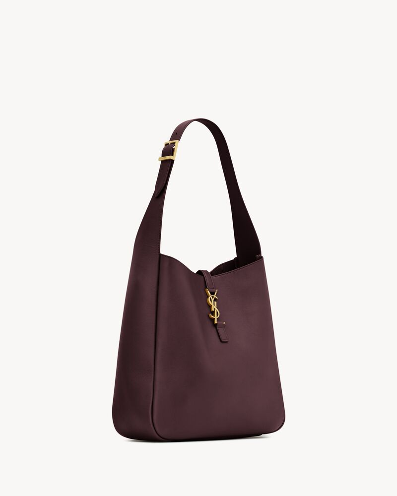 YSL LE 5 À 7 large grained leather soft handbag