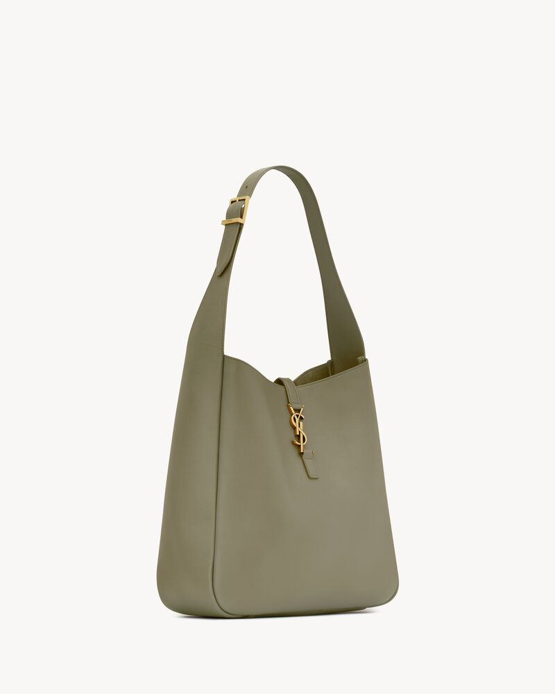 YSL LE 5 À 7 large grained leather soft handbag