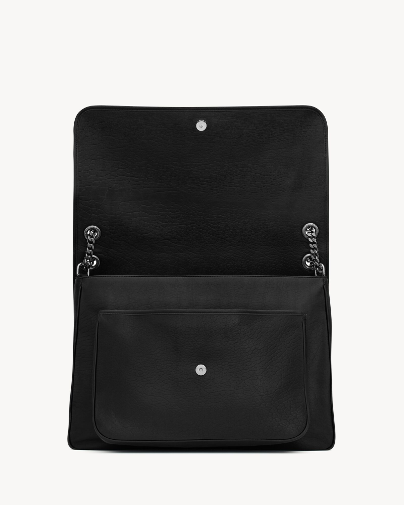 YSL NIKI oversized grained sheepskin handbag