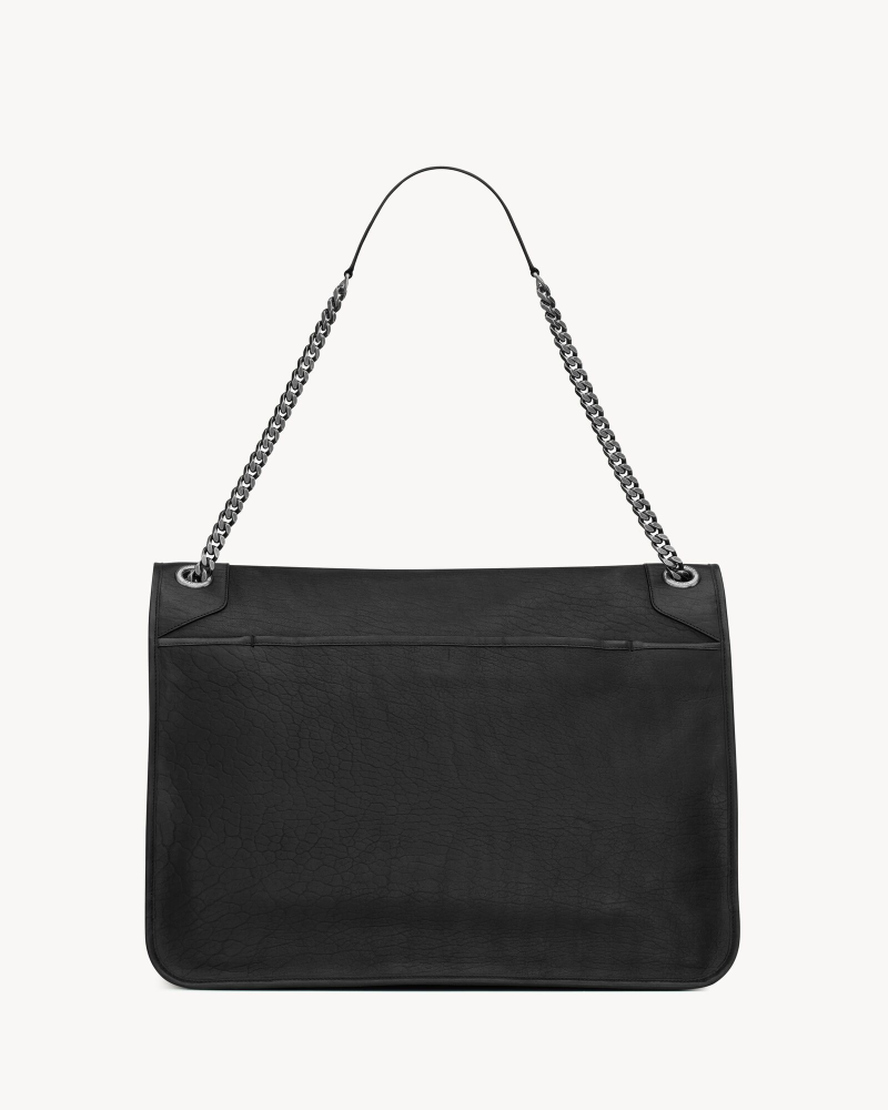 YSL NIKI oversized grained sheepskin handbag