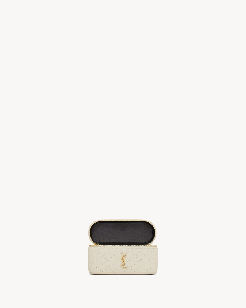 YSL GABY VANITY BAG Lambskin strap clutch
