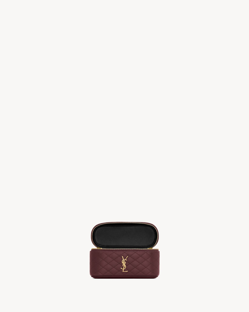 YSL GABY VANITY BAG Lambskin strap clutch