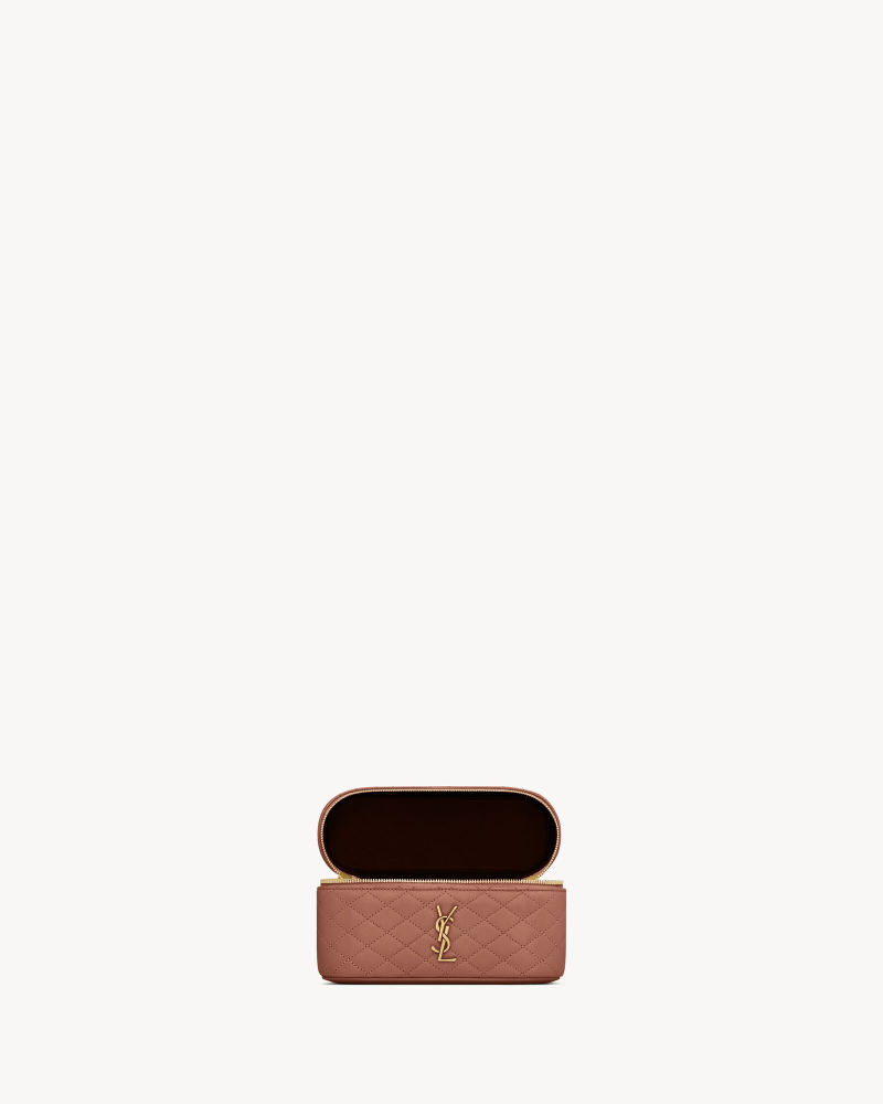 YSL GABY VANITY BAG Lambskin strap clutch