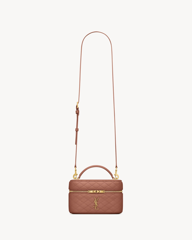 YSL GABY VANITY BAG Lambskin strap clutch