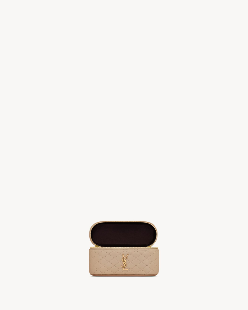 YSL GABY VANITY BAG Lambskin strap clutch