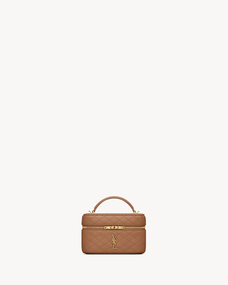 YSL GABY VANITY BAG Lambskin strap clutch