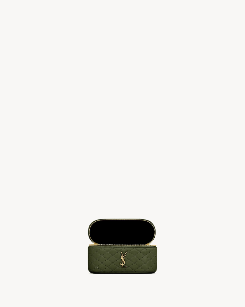 YSL GABY VANITY BAG Lambskin strap clutch