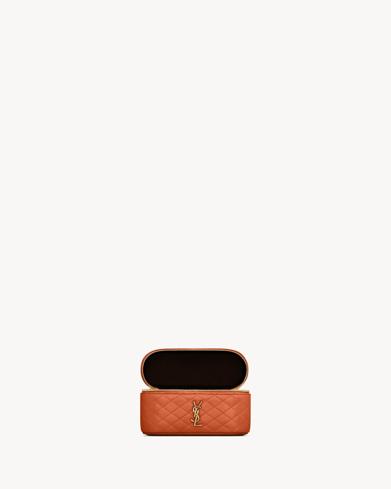 YSL GABY VANITY BAG Lambskin strap clutch